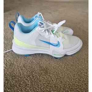 Nike Force Zoom Trout 9 Pro White Men’s Baseball Cleats Size 8 NEW